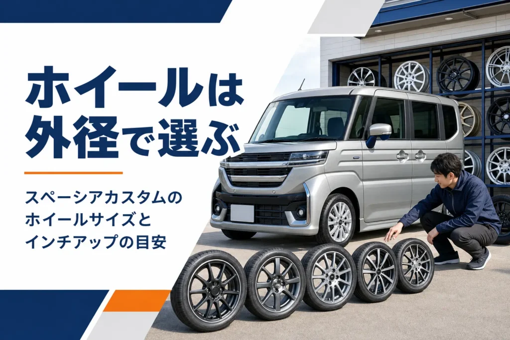 スペーシア カスタムのホイール選びのイメージ