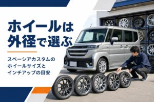 スペーシア カスタムのホイール選びのイメージ